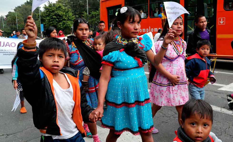 3116712Minga-Indigena-Protesta-Bogota-Efe