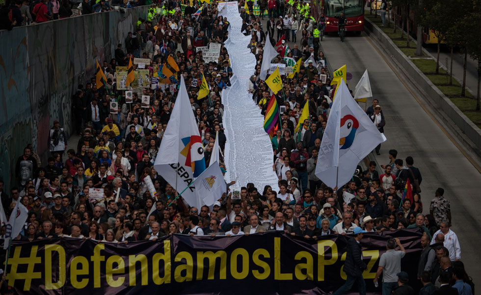 Miles De Personas Marcharon Para Exigir Cese De Violencia Contra Líderes Cablenoticias 9376