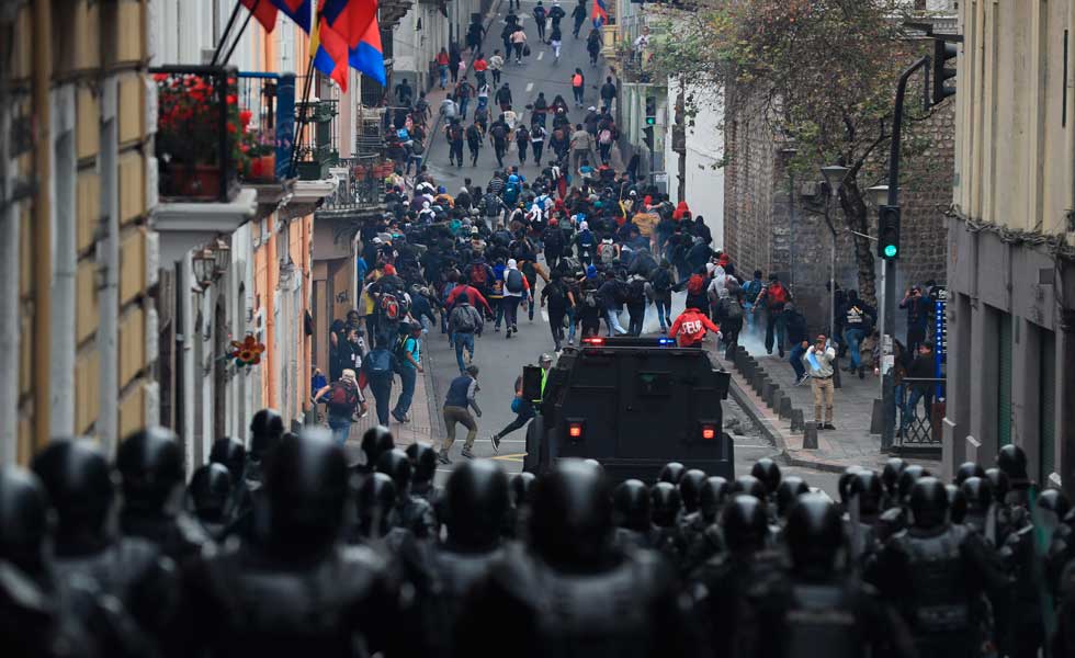 Ecuador-Protesta-Economia-Policia-Disturbios-EFE