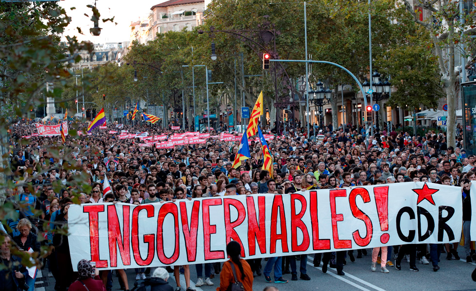 Protestas-Barceona-Cataluna-EFE