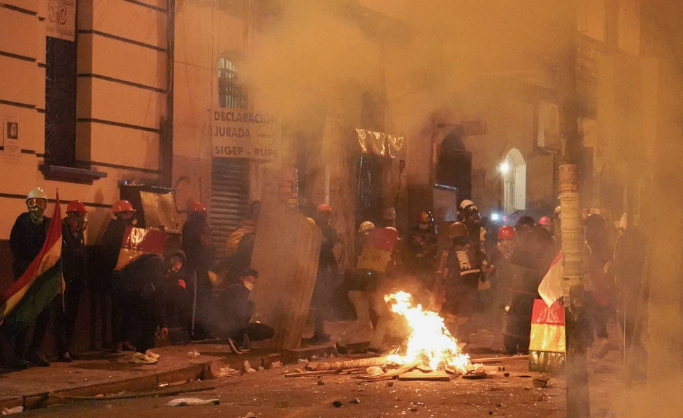 Protestas-Bolivia-Paz-Disturbios-EFE