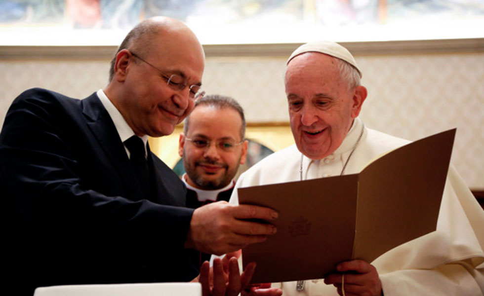 papa-francisco-presidente-irak-barham-saleh-reuters