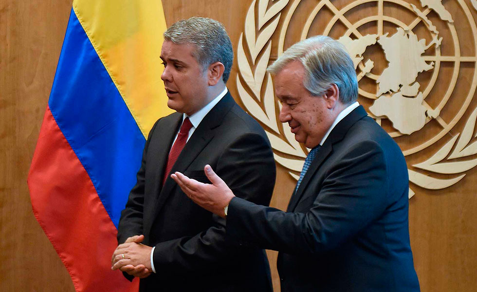 presidente-colombia-ivan-duque-secretario-onu-antonio-guterres-presidencia