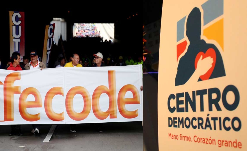 Fecode vs Centro democratico