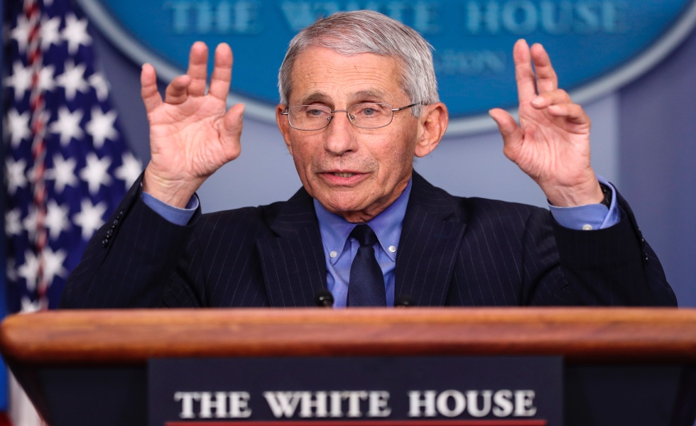 En la imagen, el epidemiÛlogo jefe de Estados Unidos, Anthony Fauci. EFE/Oliver Contreras/Archivo