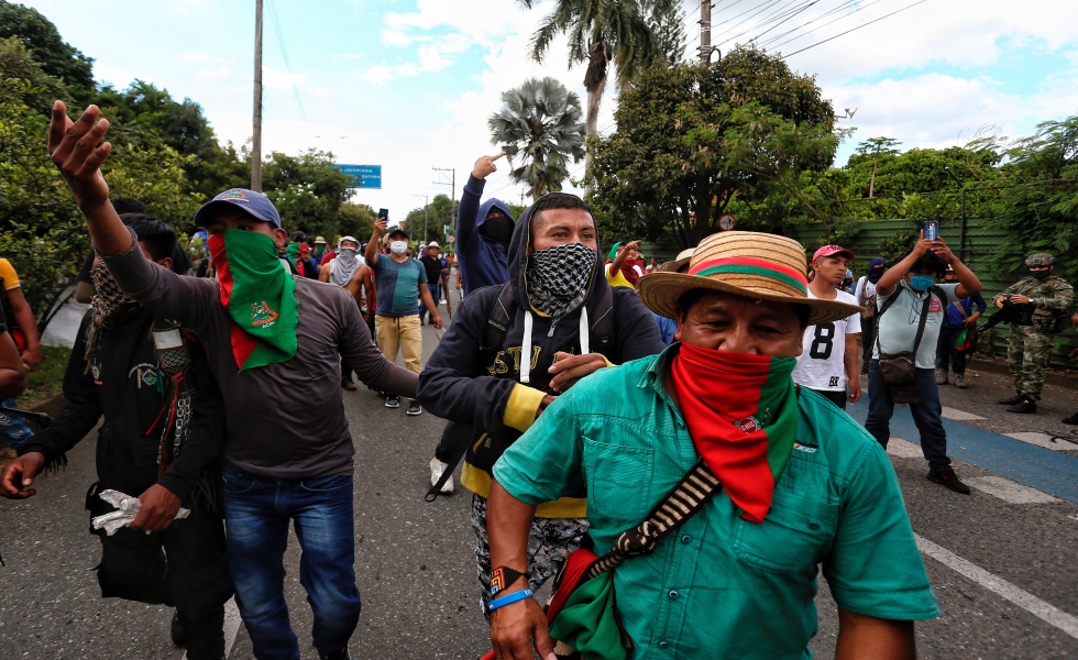 Protestas de indígenas - Imagen cortesía: EFE