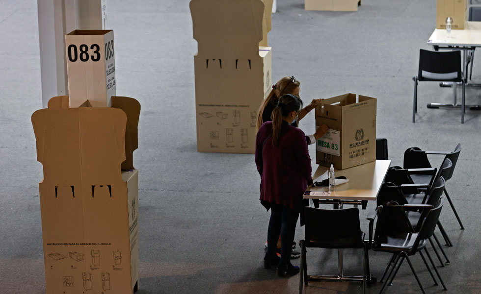 Preparativos elecciones presidenciales en Colombia
Foto: EFE