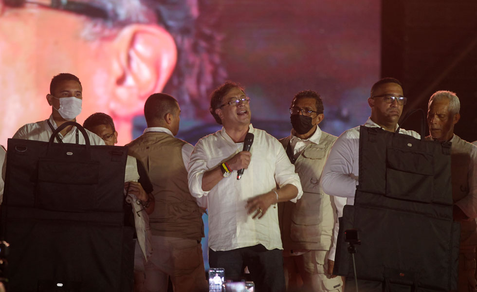 Gustavo Petro en acto de campaña en Barranquilla
Foto: EFE