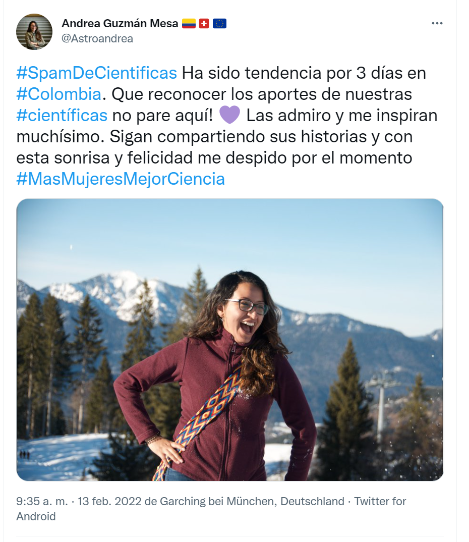 Andrea Guzmán #SpamDeCientificas