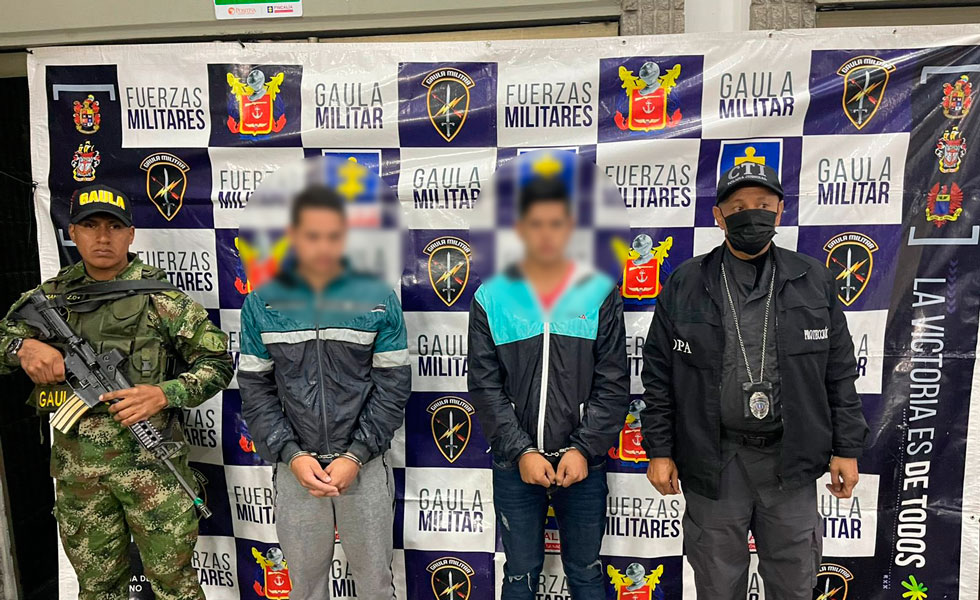 Criminales capturados en Bogotá
Foto: @IvanDuque
