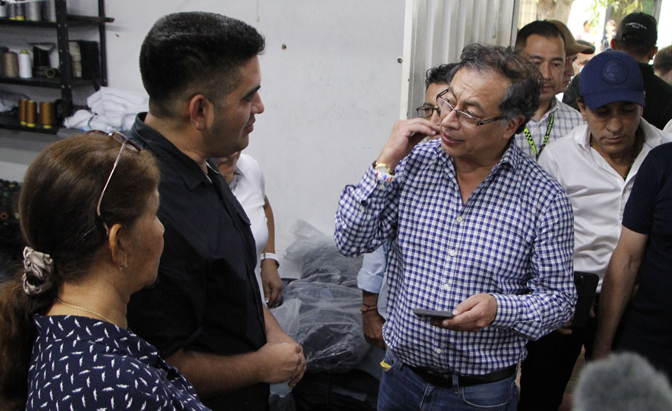 Gustavo Petro en su visita a Cúcuta
Foto: EFE