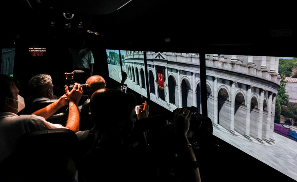 autobús realidad virtual Roma