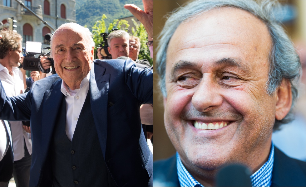 Blatter y Platini expresidentes FIFA