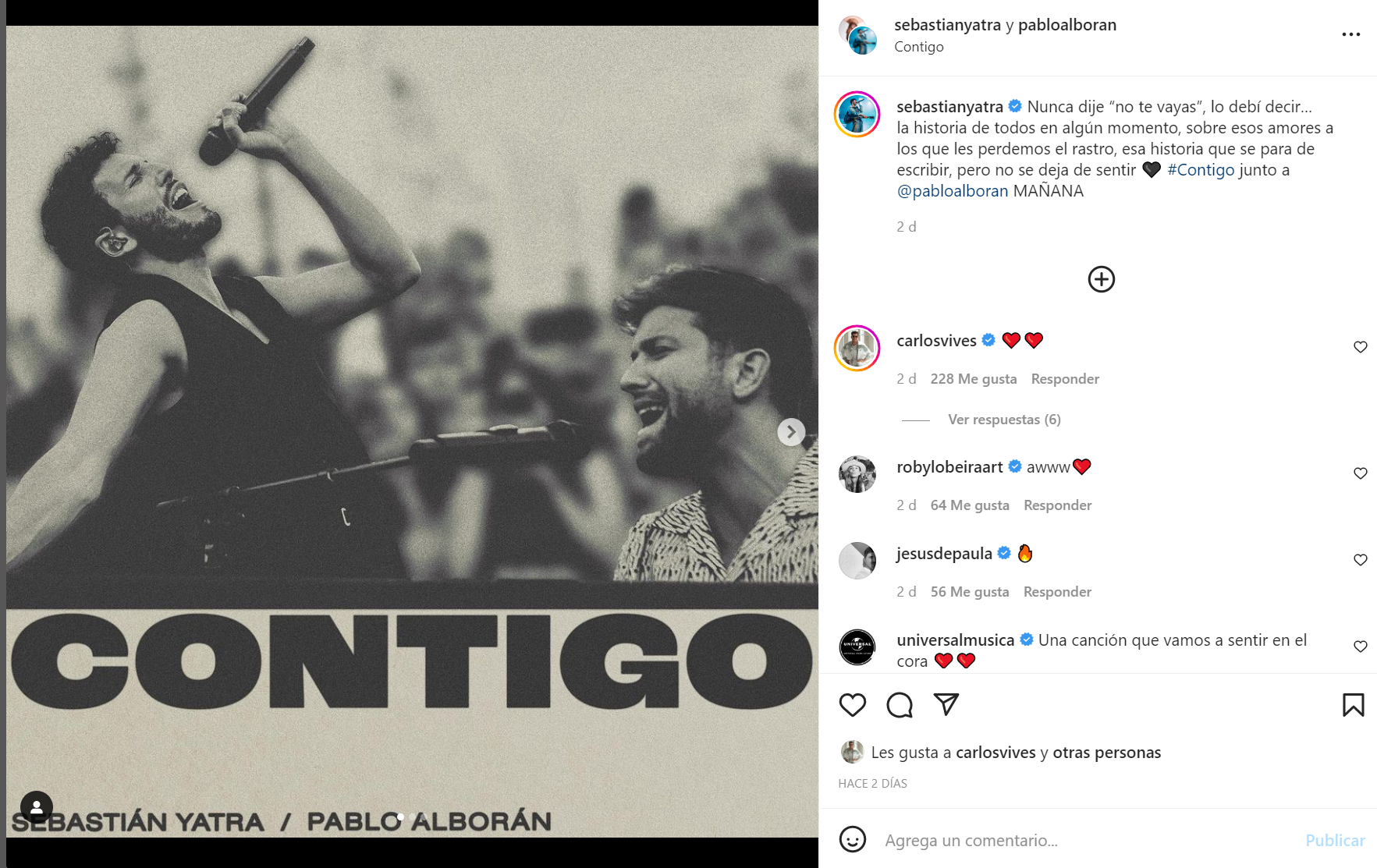 Alborán y Yatra lanzan su nuevo sencillo "Contigo"
