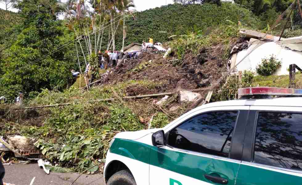 Derrumbe en escuela de los Andes, Antioquia