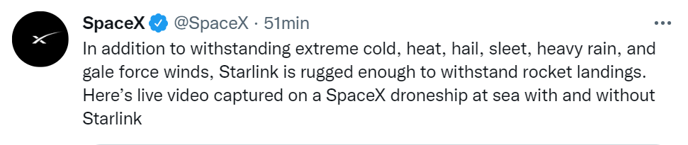 Spacex- misión Starlink 