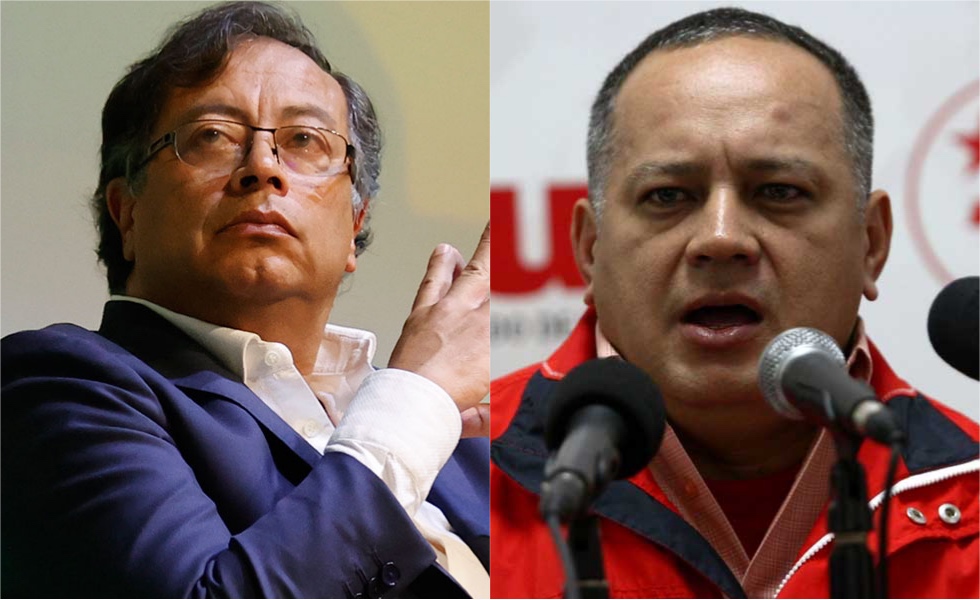 Gustavo Petro y Diosdado Cabello