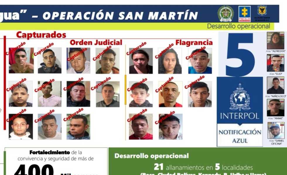 Capturan 19 integrantes del Tren de Aragua - Foto: Suministrada