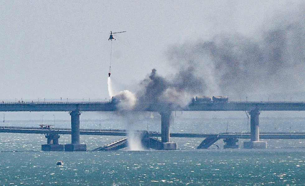 Explosión en el puente de Crimea - Foto: EFE