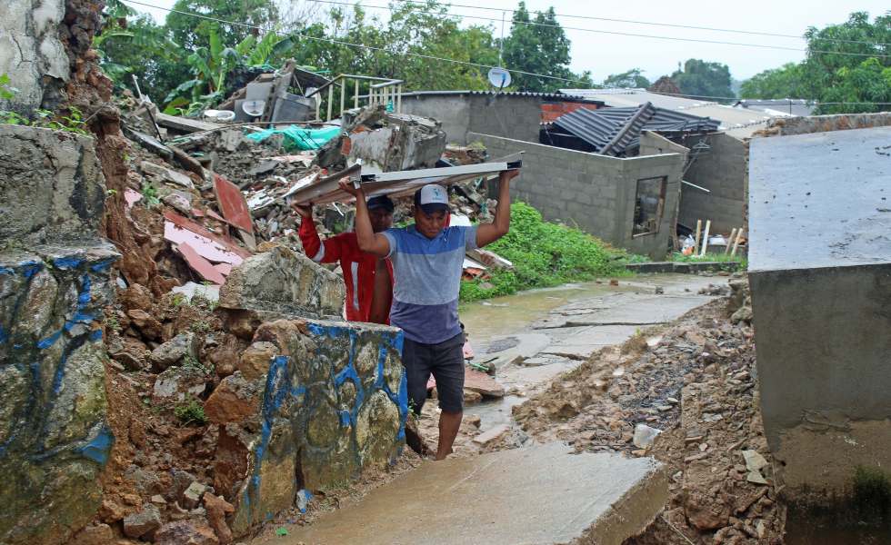 Avalancha destruyó varias vivienda en Piojó, Atlántico