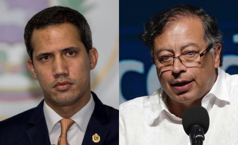 Juan Guaidó y Gustavo Petro