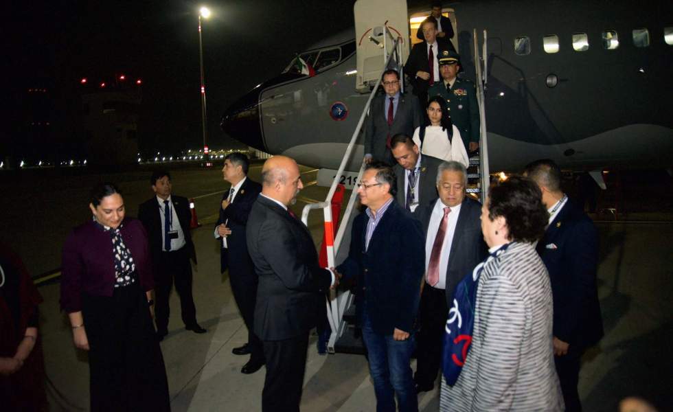 Presidente Gustavo Petro llega a México - Imagen cortesía: Presidencia