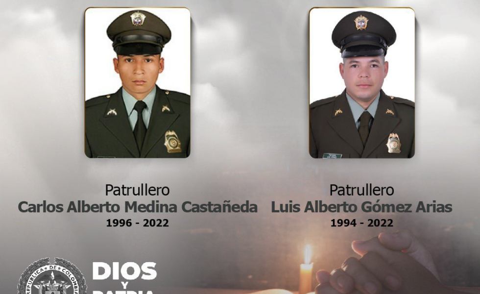 Policías asesinados en Caquetá