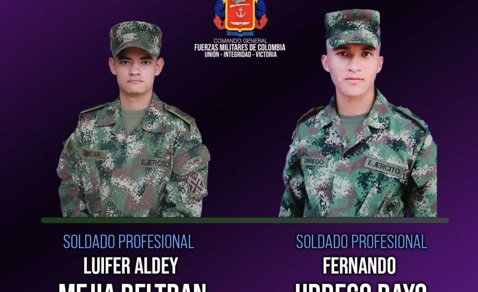 Soldados secuestrados por el ELN en Arauca - Foto: @FuerzasMilCol