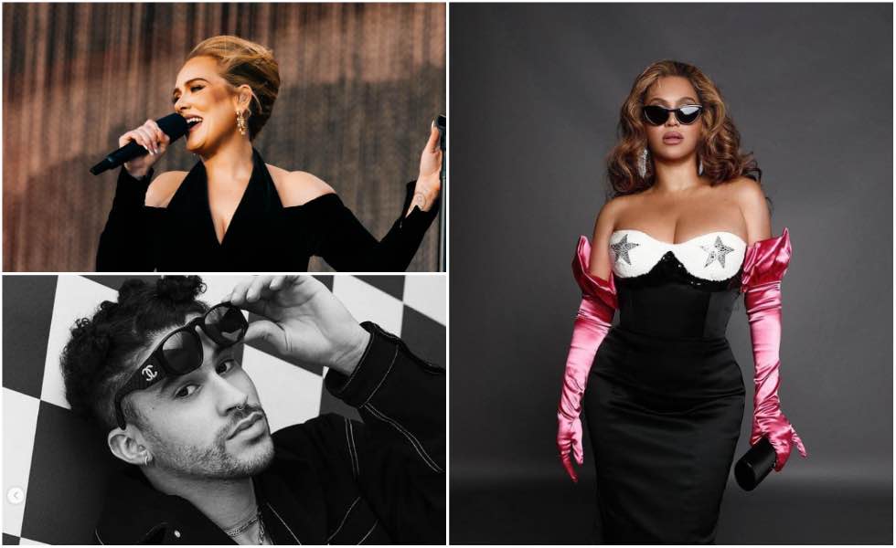 Beyoncé, Adele y Bad Bunny competirán por el Grammy