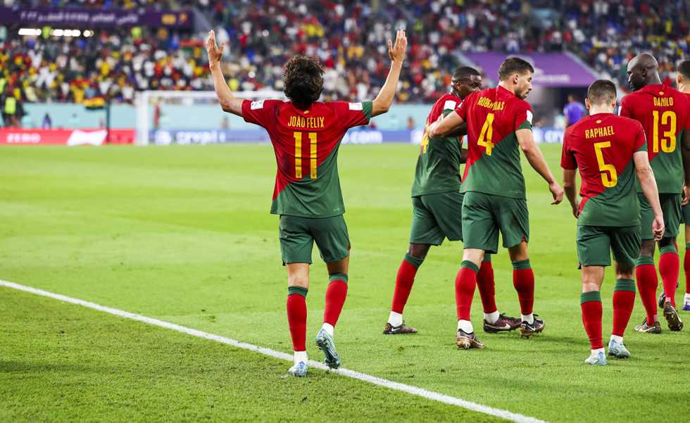Portugal celebra la victoria ante Ghana