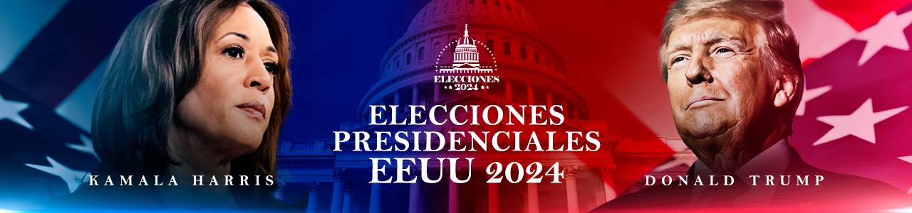 banner elecciones eeuu 2024 kamala harris donald trump cablenoticias